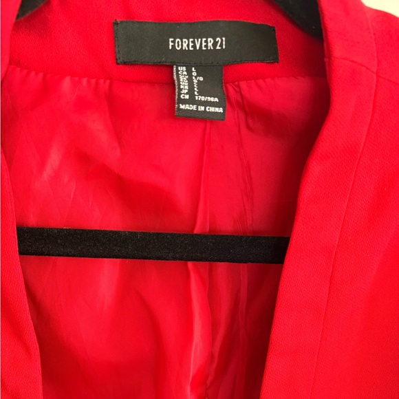 Forever 21 Vibrant Red Women's Blazer - Picture 2 of 3